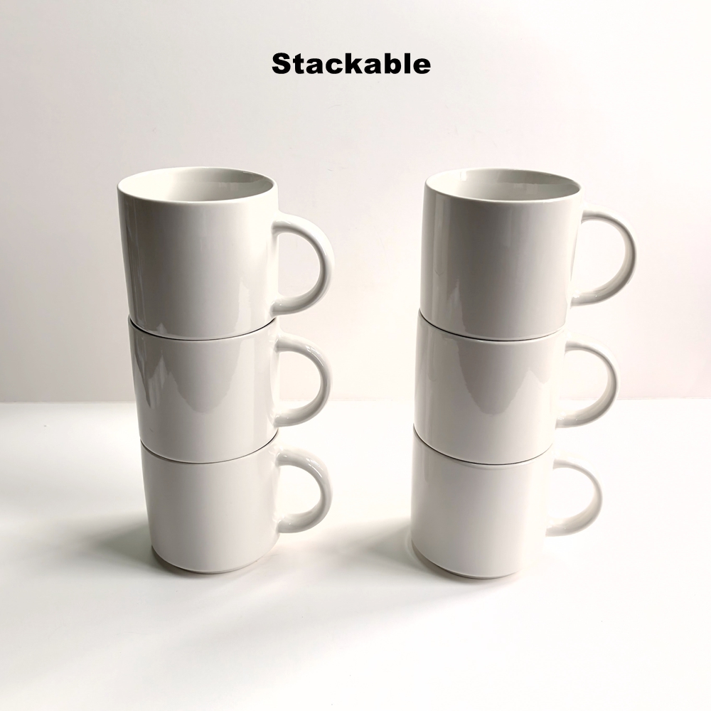Sublimation Mug White - Набор из 6 штабелируемых чашек ReadStar