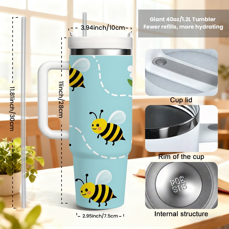 Забавный принт с мультяшной пч – обзор и цена Sublimation Mug White