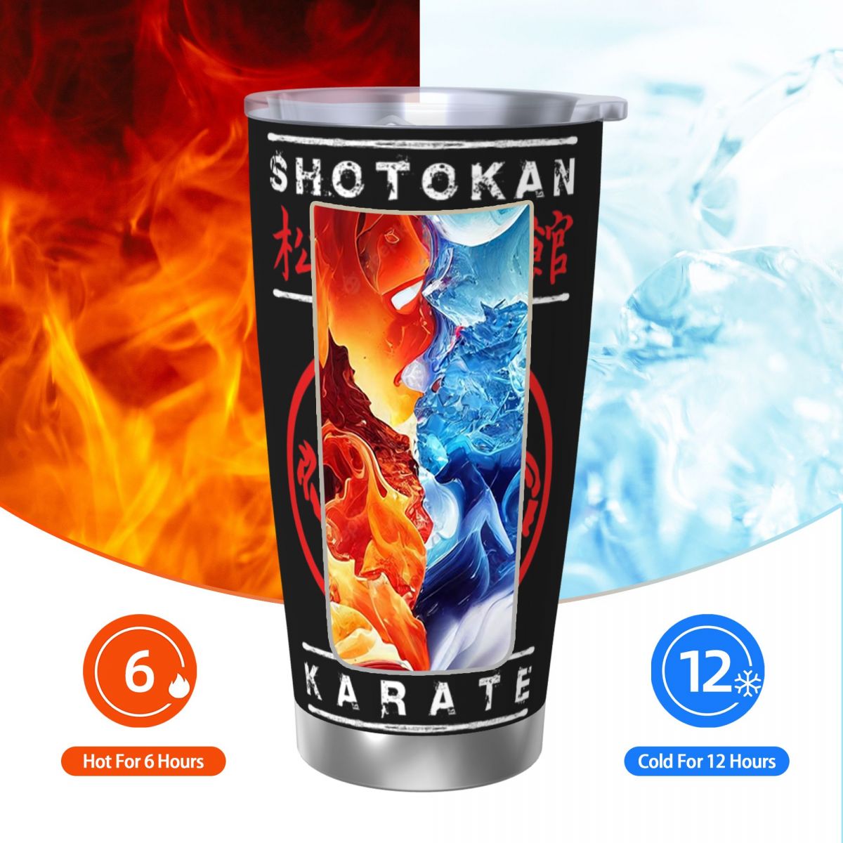 Шотокан каратэ, белый текст, с – обзор и цена Tumbler 20Oz White