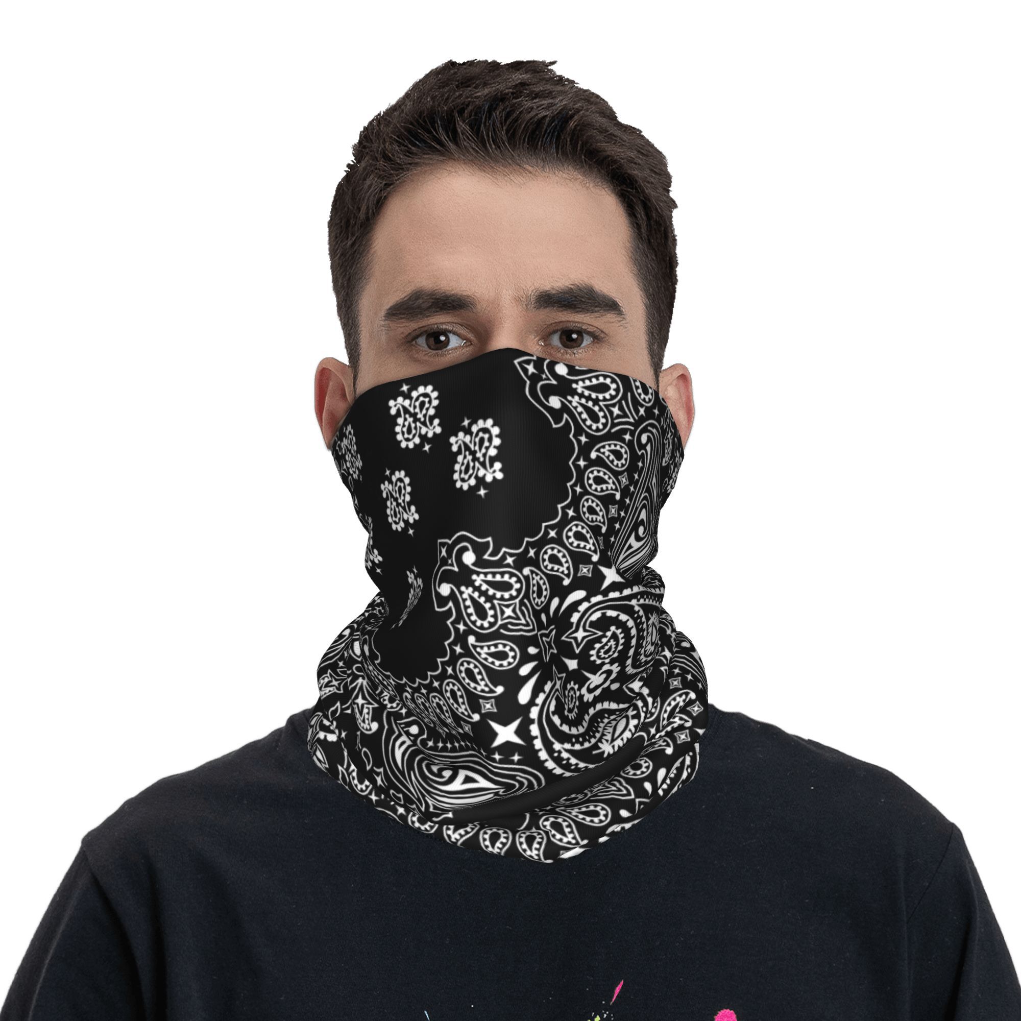 Черно-белая бандана с узором п – обзор и цена Bandana Blank White