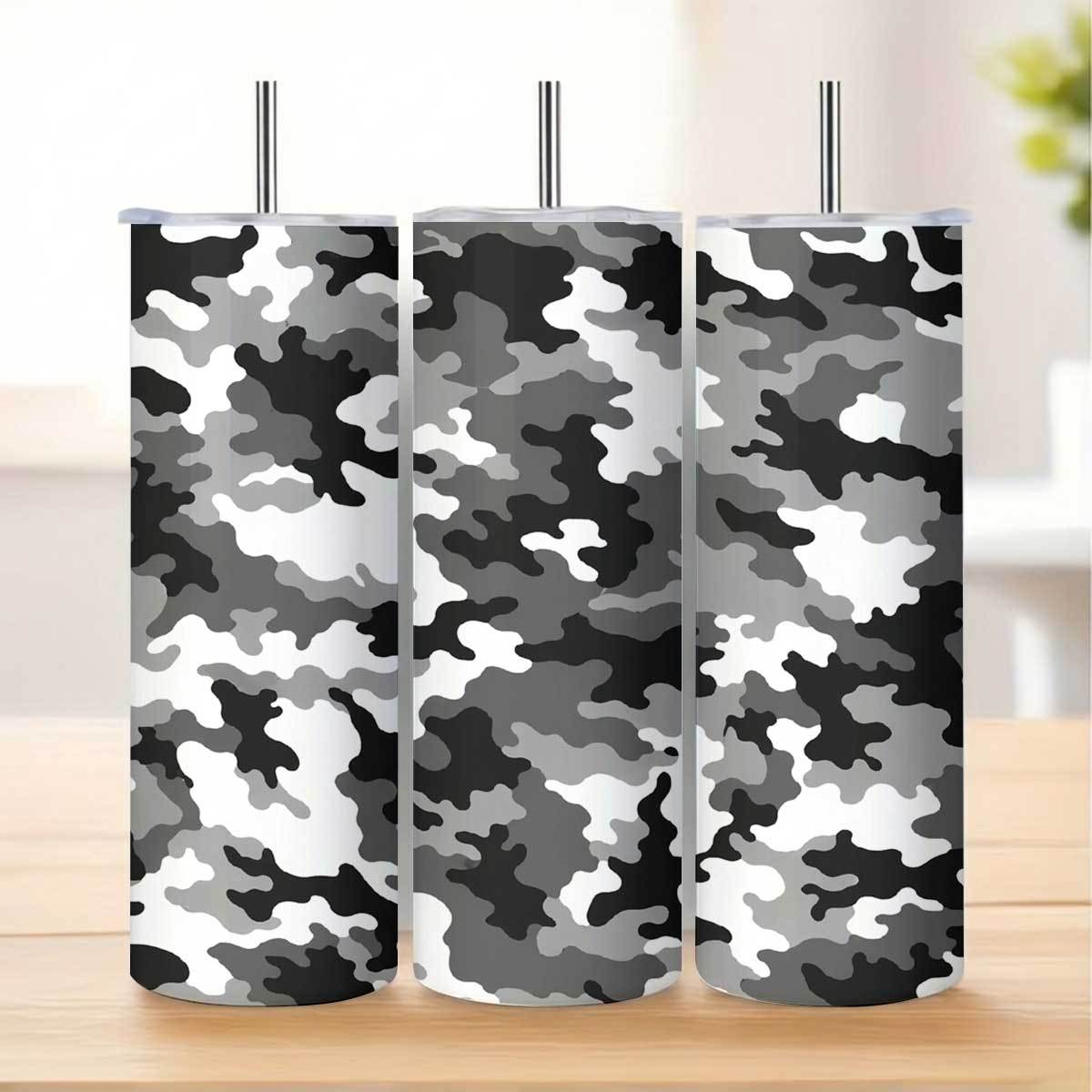 1 шт. 20 унций, серо-черно-бел – обзор и цена Tumbler 20Oz White