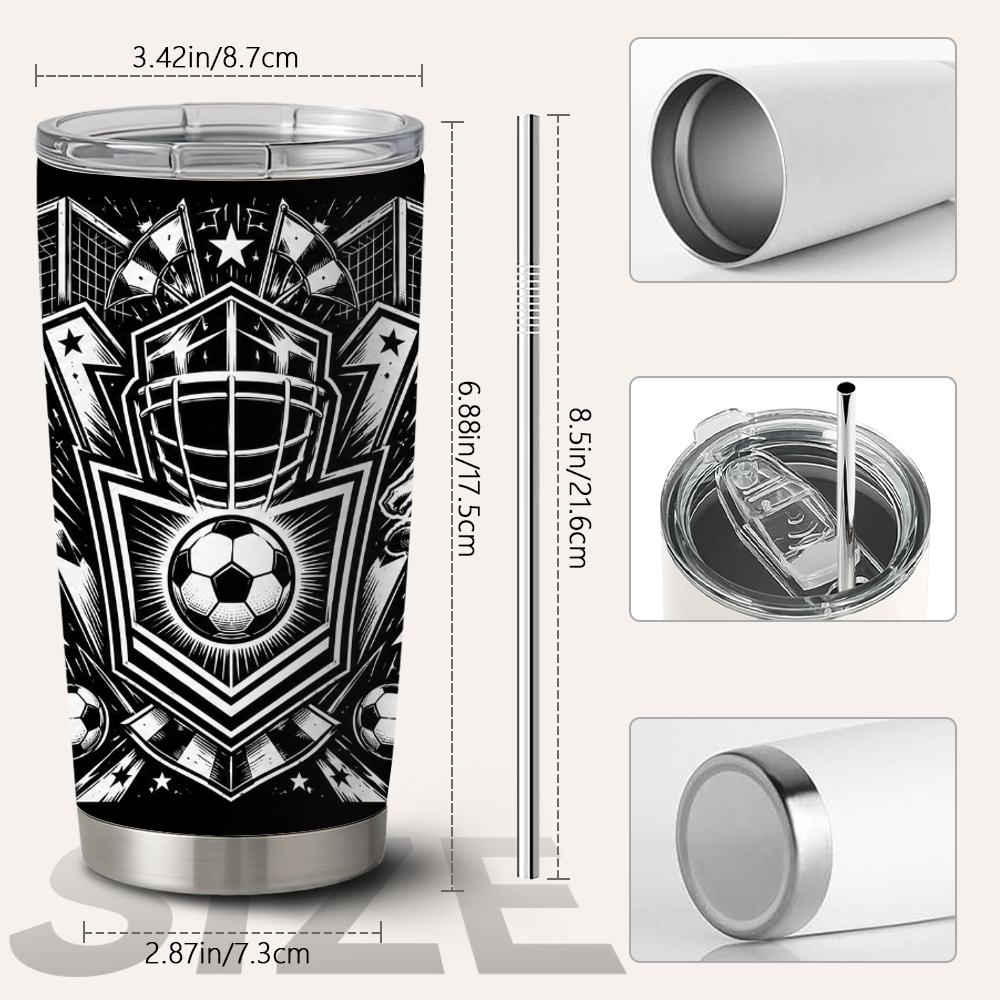 Черно-белые спортивные термосы – обзор и цена Tumbler 20Oz White